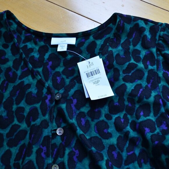 J. Jill Lightweight Ponte Knit Midi Dress NWT - Picture 3 of 14